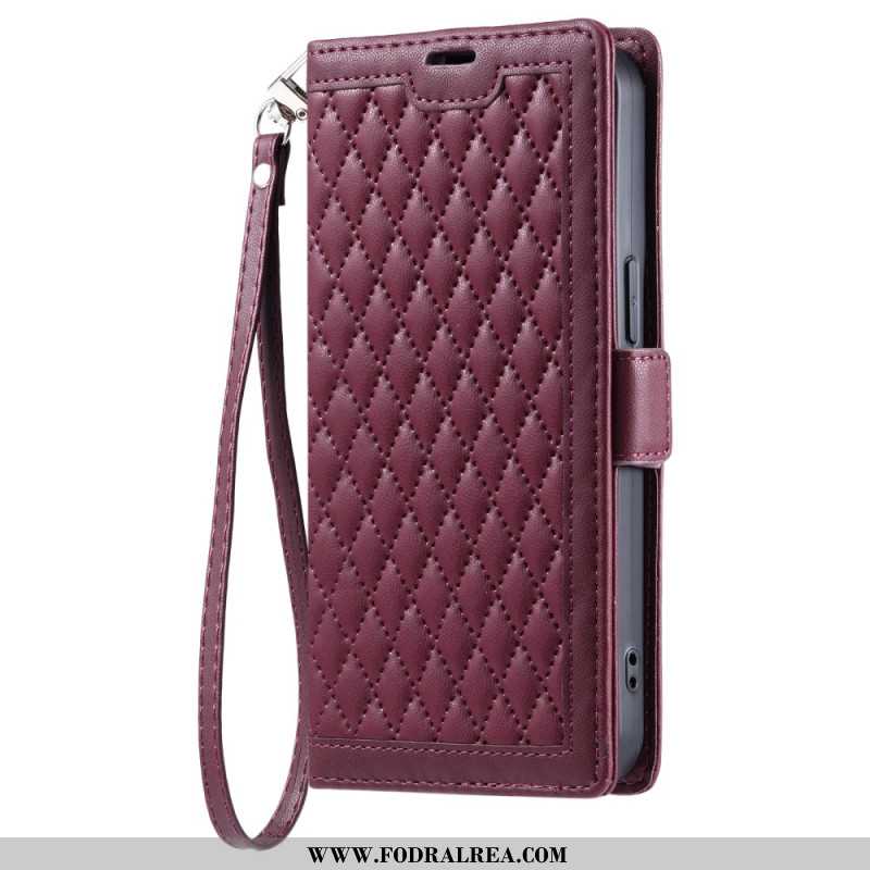 Läderskal Fodral Samsung Galaxy A17 4g / 5g Vintage Quiltad