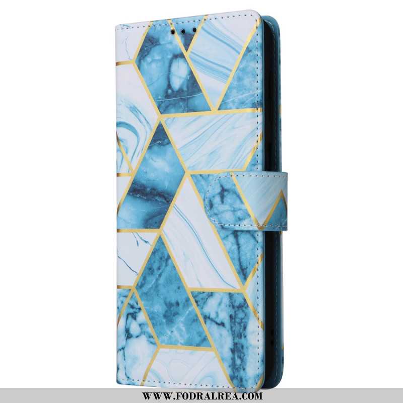 Läderskal Fodral Samsung Galaxy S25 Fe Marmorstil