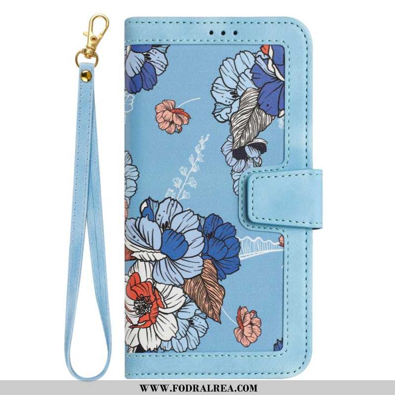 Läderskal Fodral Samsung Galaxy S26 Ultra Blommönster