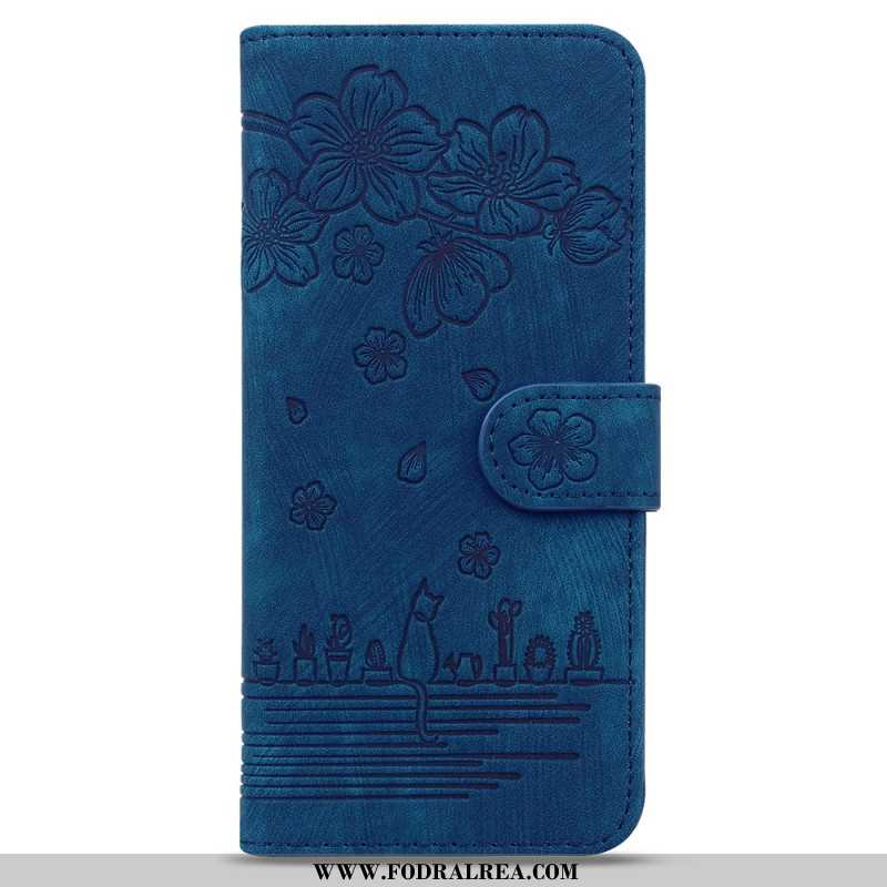 Läderskal Fodral Samsung Galaxy Z Fold 7 Kattscen