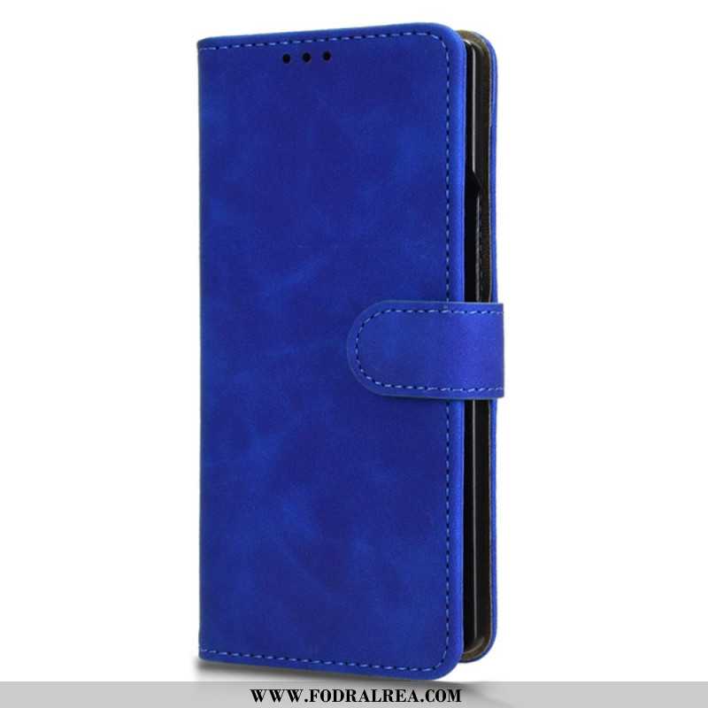 Läderskal Fodral Samsung Galaxy Z Fold 7 Mockaeffekt