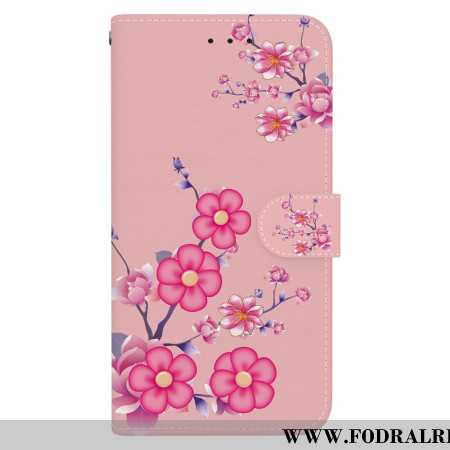 Läderskal Fodral Xiaomi 15 Sakuramotiv