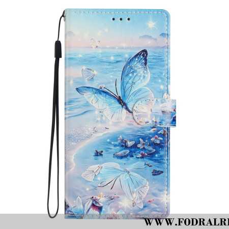 Läderskal Fodral Xiaomi 15t Havsfjäril