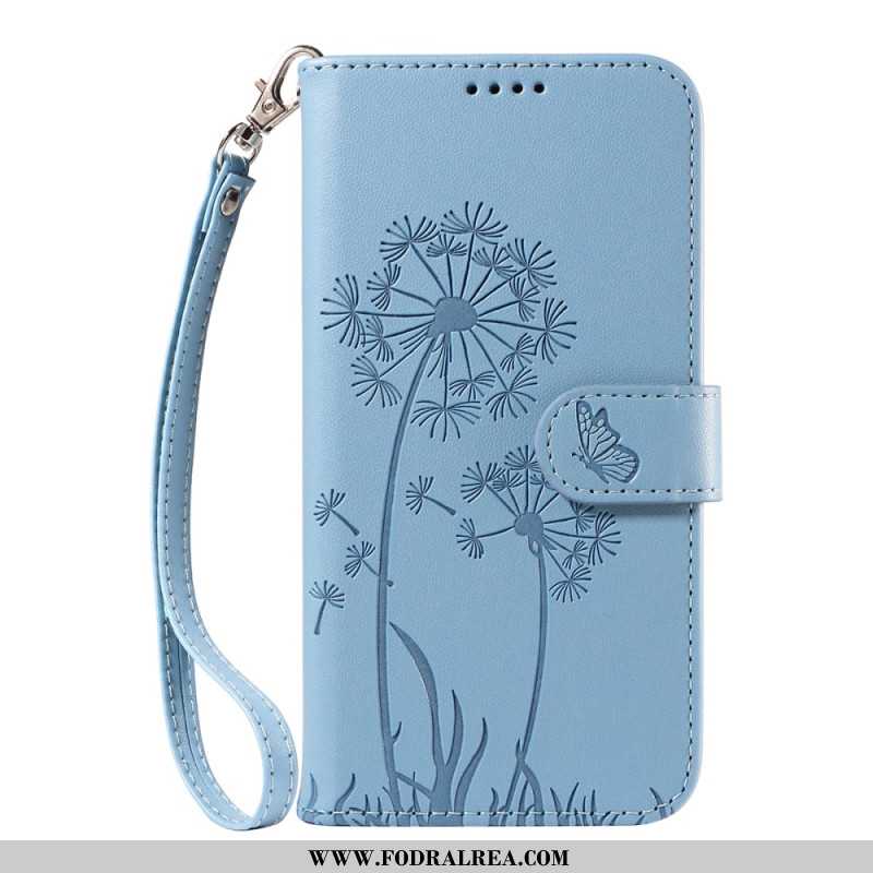 Läderskal Fodral Xiaomi 15t Maskrosor