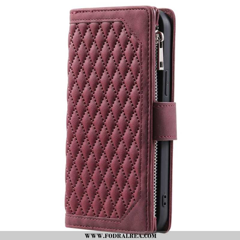 Läderskal Fodral Xiaomi Redmi Note 14 4g Quiltad Plånbok