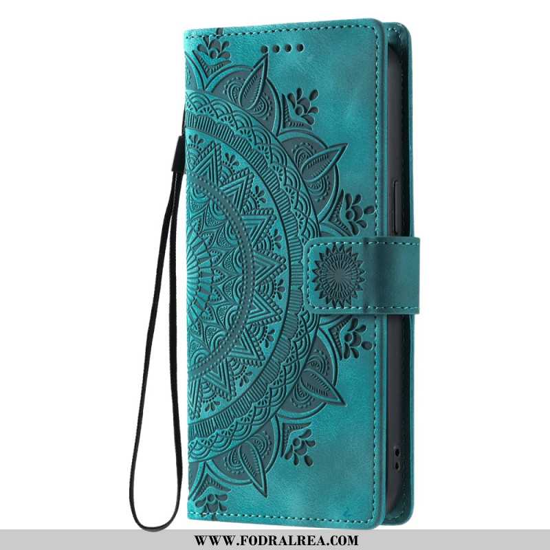 Läderskal Fodral Xiaomi Redmi Note 14 5g Mandala-mockaeffekt