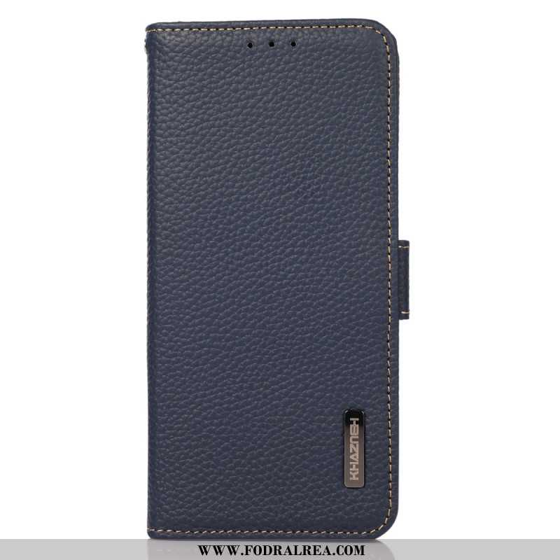 Läderskal Fodral Xiaomi Redmi Note 14 Pro 4g Äkta Läder Khazneh