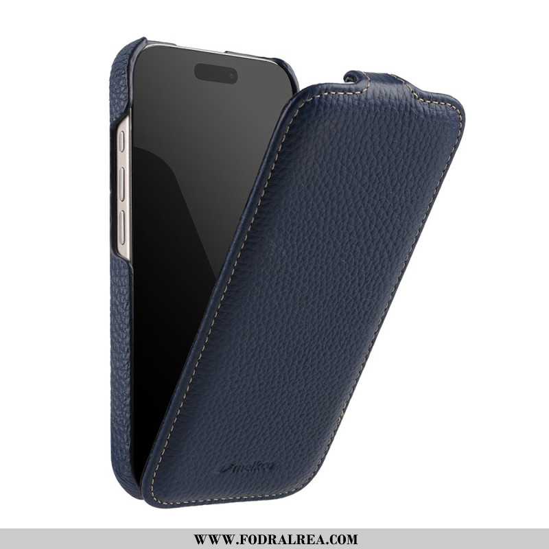 Läderskal Fodral iPhone 17 Pro Magsafe-kompatibelt Med Premium Vertical Flip Cover