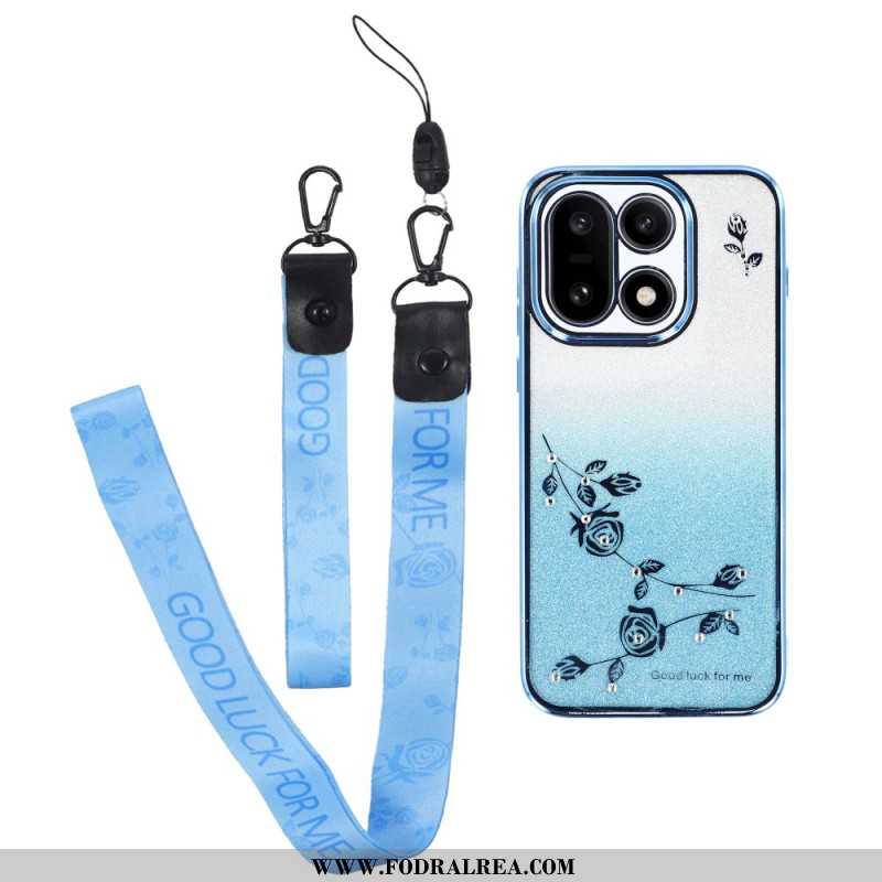 Skal För Oneplus 15 Blommönster Med Snören