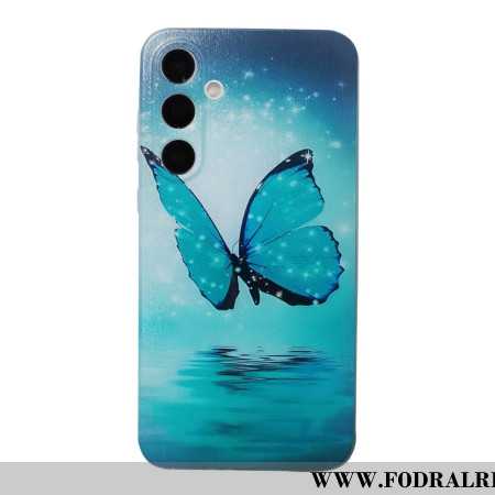 Skal För Samsung Galaxy A17 4g / 5g Blå Fjäril