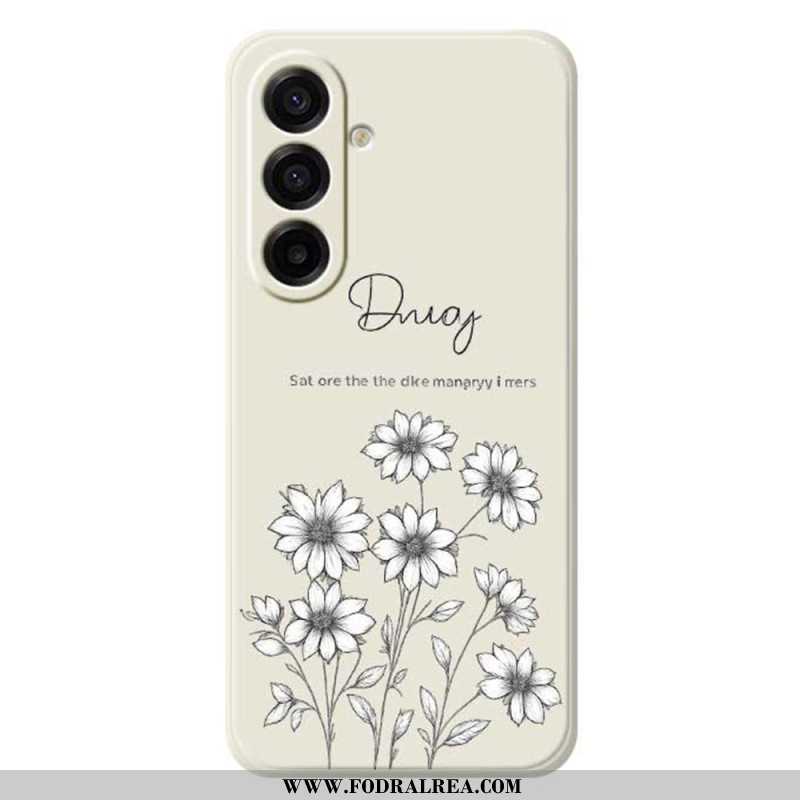 Skal För Samsung Galaxy A17 4g / 5g Grafiska Blommor