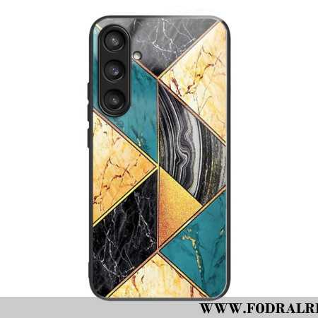 Skal För Samsung Galaxy S25 5g Färgat Marmorhärdat Glas