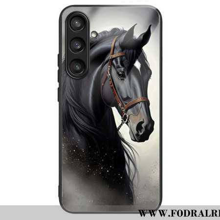 Skal För Samsung Galaxy S25 Plus 5g Grå Häst I Härdat Glas
