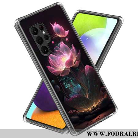 Skal För Samsung Galaxy S25 Ultra 5g Fluorescerande Lotusblomma