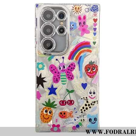 Skal För Samsung Galaxy S25 Ultra 5g Roliga Fjärilar