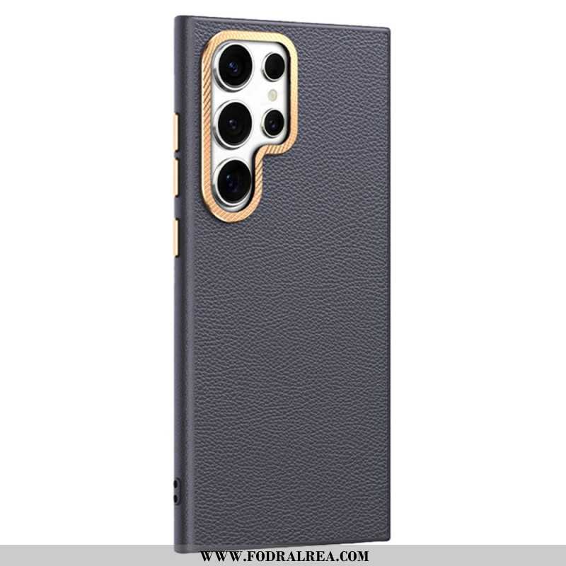 Skal För Samsung Galaxy S25 Ultra 5g Texturerat Konstläder