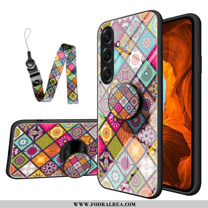 Skal För Samsung Galaxy S26 Plus Ringhållare Och Lapptäcksband