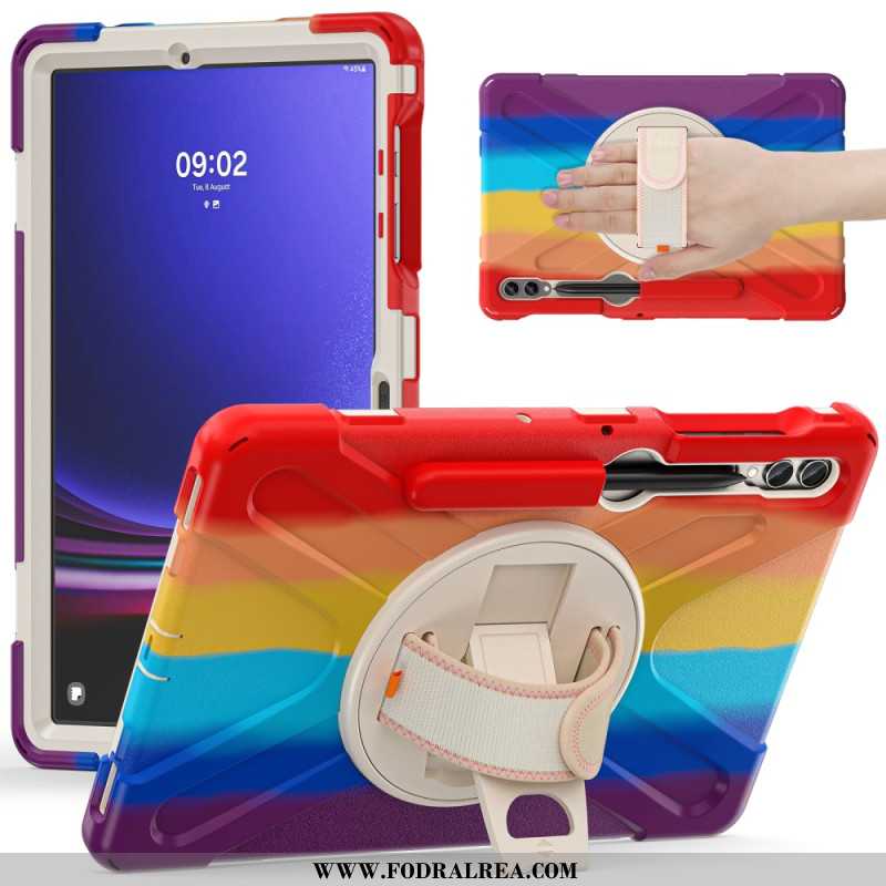 Skal För Samsung Galaxy Tab S10 Plus Rem Och Stativ