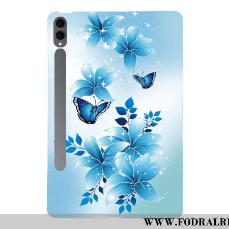 Skal För Samsung Galaxy Tab S11 Ultra Blå Fjärilar