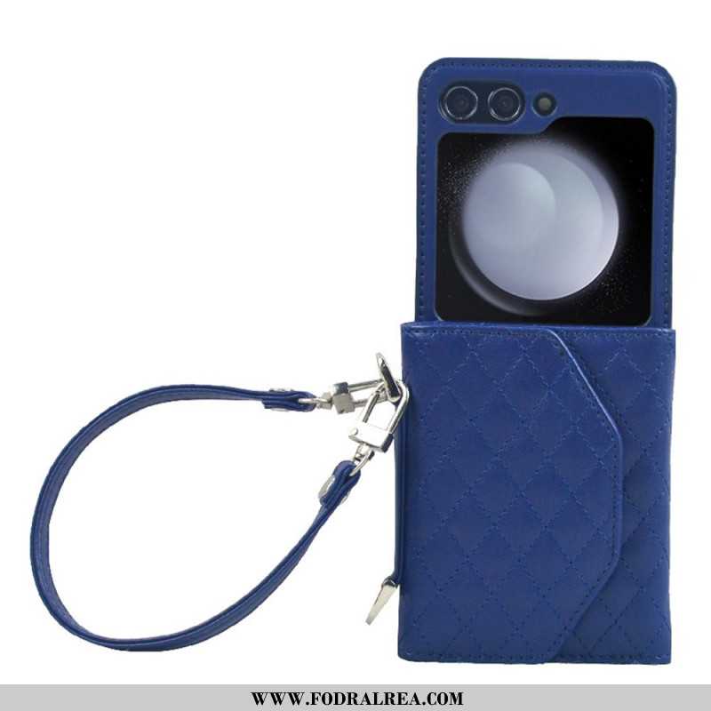 Skal För Samsung Galaxy Z Flip 7 Fe Korthållare Och Rem