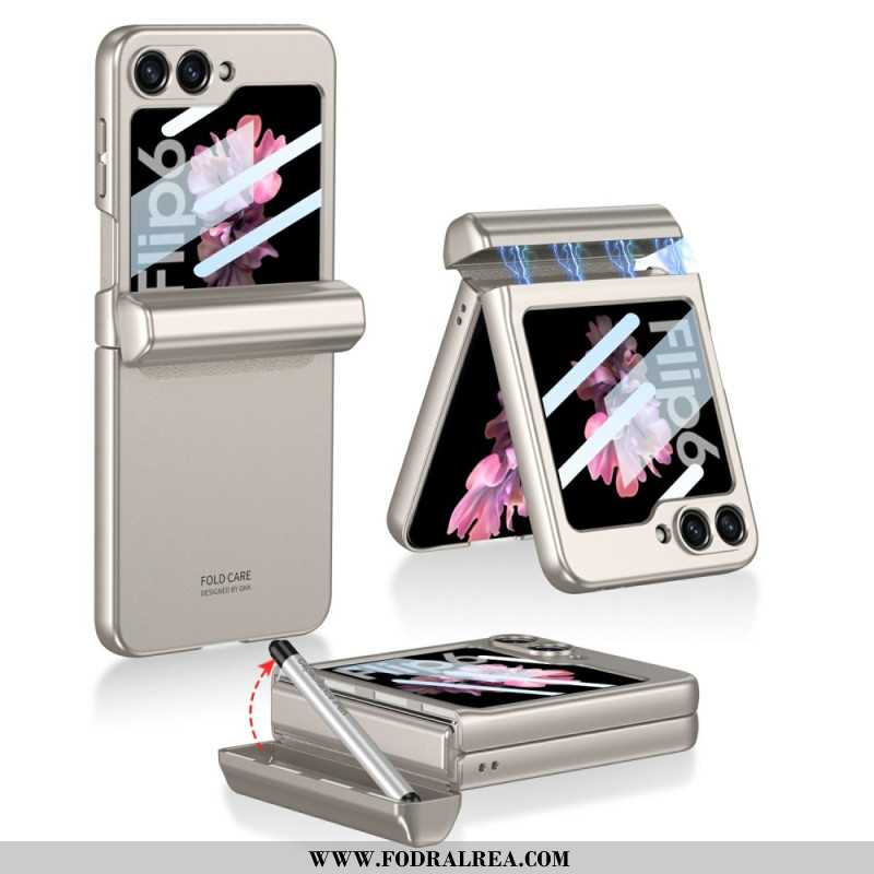 Skal För Samsung Galaxy Z Flip 7 Fe Stylus Och Magnetiskt Gångjärn