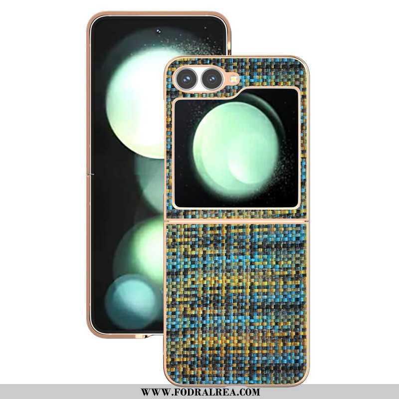 Skal För Samsung Galaxy Z Flip 7 Fe Texturerat Konstläder