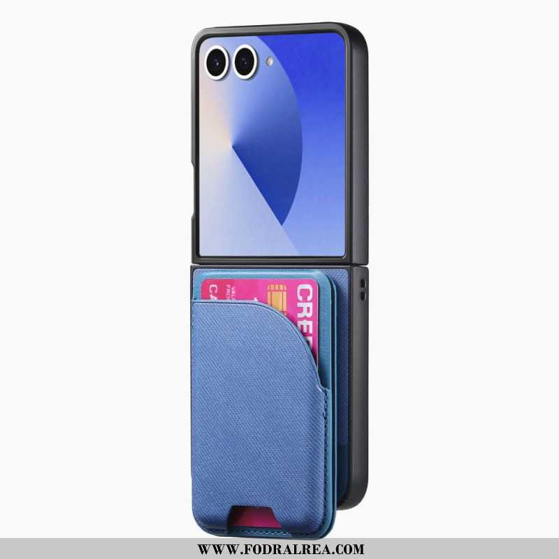 Skal För Samsung Galaxy Z Flip 7 Magnetisk Med Hållare Och Avtagbar Korthållare