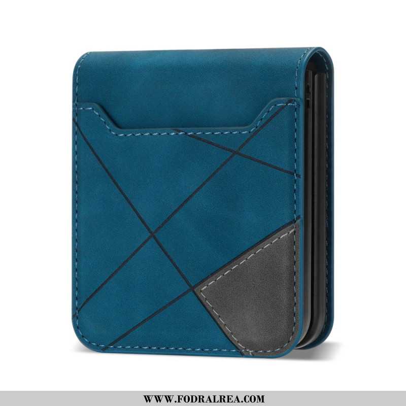 Skal För Samsung Galaxy Z Flip 7 Mönstrad Korthållare