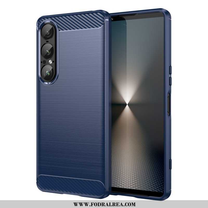 Skal För Sony Xperia 1 Vii Borstad Kolfiber