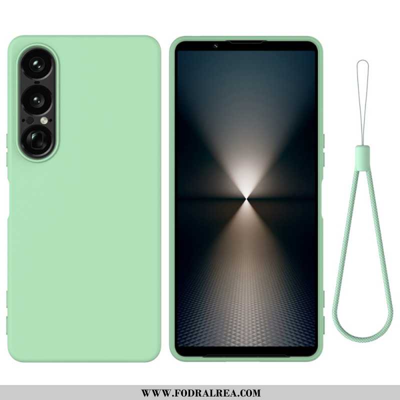 Skal För Sony Xperia 1 Vii Silikon Med Snodd