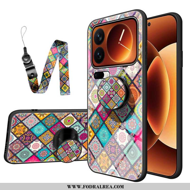 Skal För Xiaomi 17 Pro Stativ Och Rem I Härdat Glas