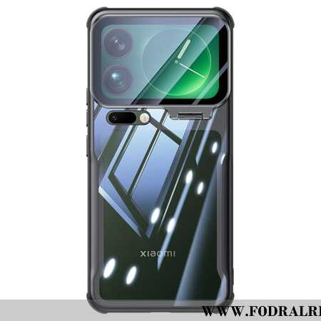 Skal För Xiaomi 17 Pro Transparent Integrerat Stativ Och Kameraskydd