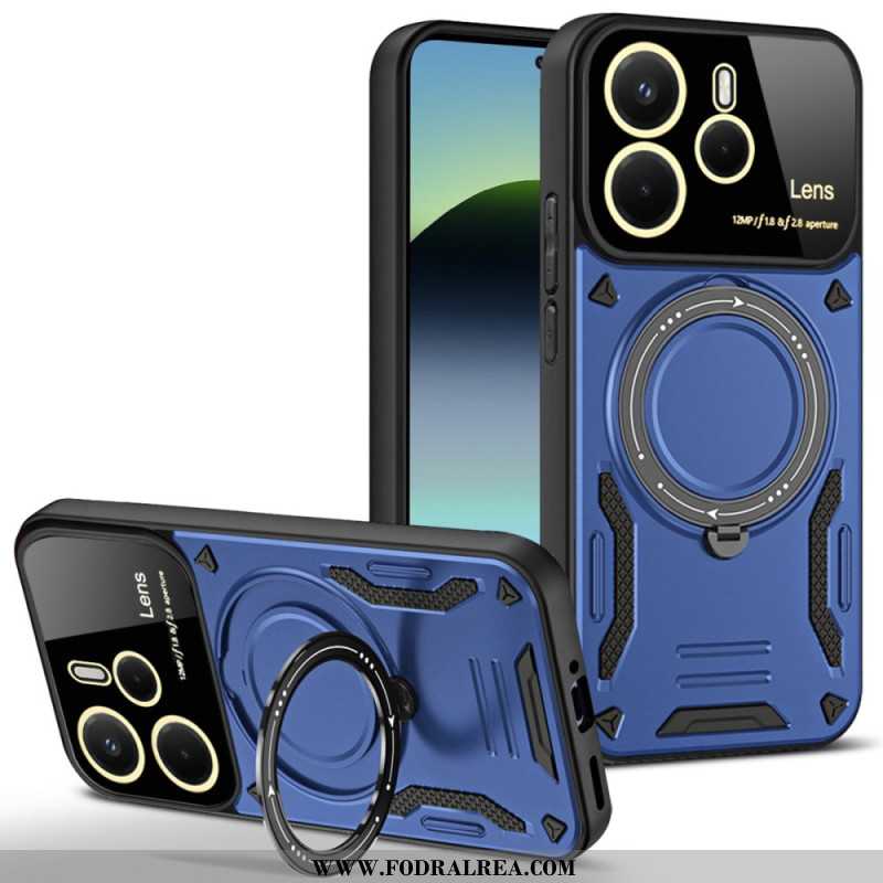 Skal För Xiaomi Redmi Note 14 4g Magnetisk Roterande Stativ