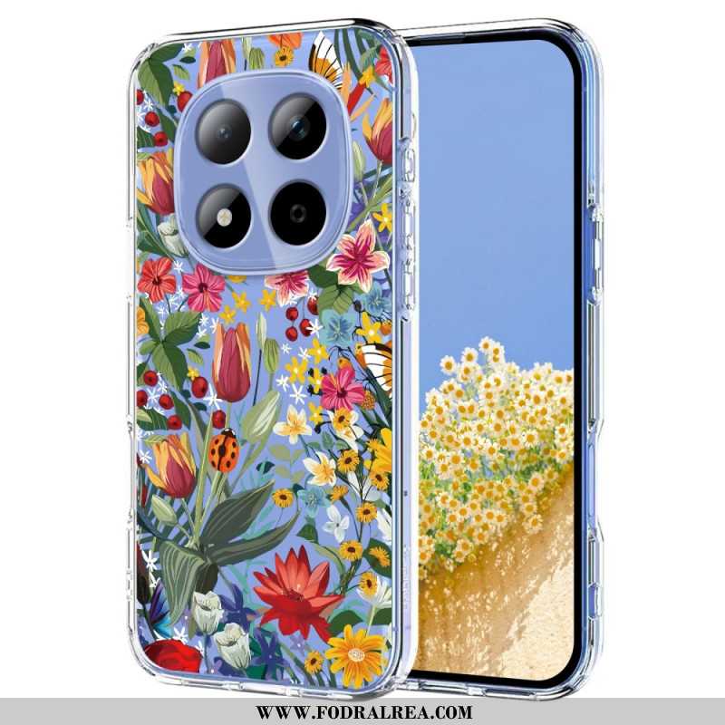 Skal För Xiaomi Redmi Note 15 Pro 5g Blommönster