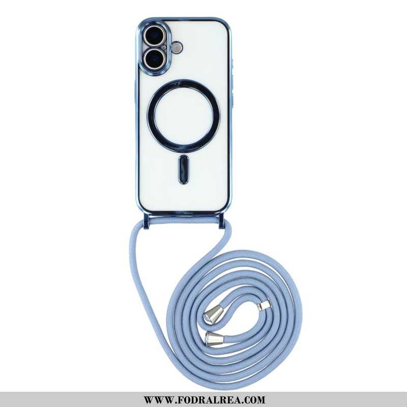 Skal För iPhone 17 Magsafe-kompatibelt Genomskinligt Fodral Med Sladd