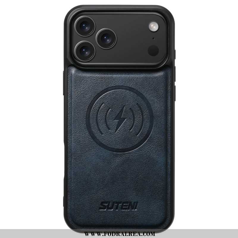 Skal För iPhone 17 Pro Magsafe-kompatibel Vintage-lädereffekt