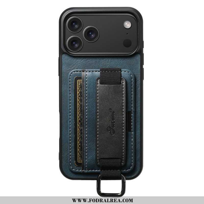 Skal För iPhone 17 Pro Max Suteni Korthållare Och Rem