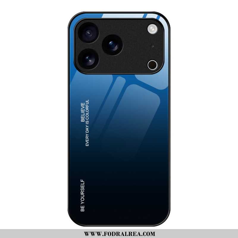 Skal För iPhone 17 Pro Max Var Dig Själv Härdat Glas