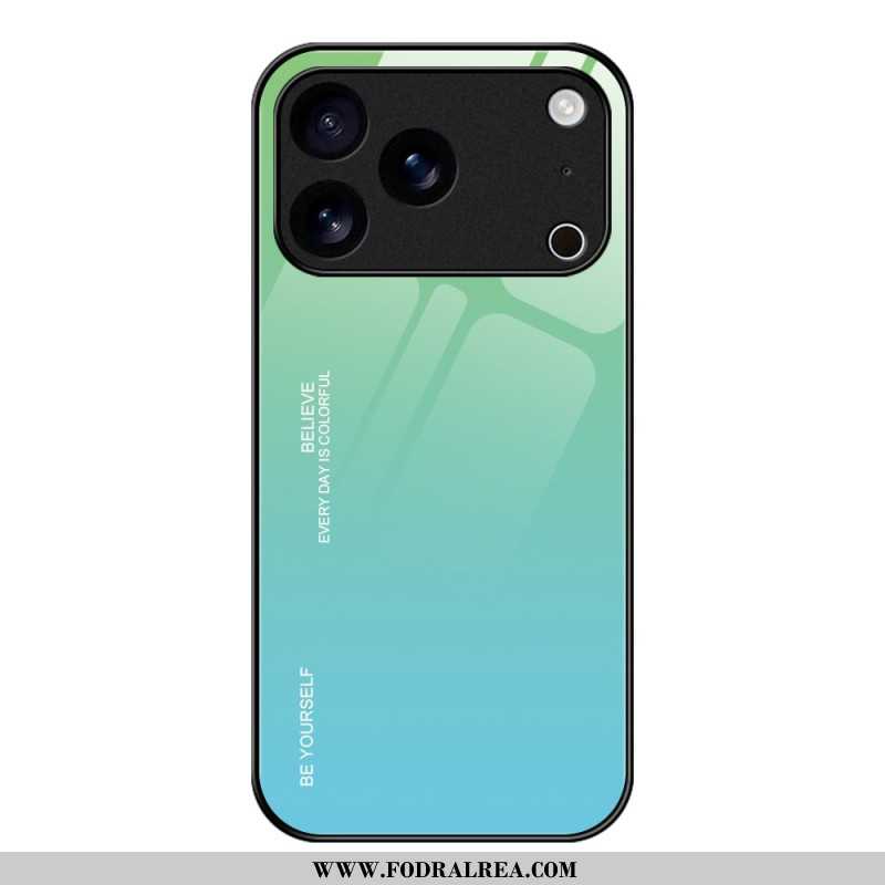 Skal För iPhone 17 Pro Var Dig Själv Härdat Glas