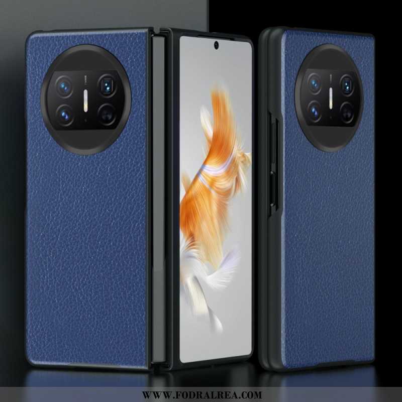 Skal Huawei Mate X3 Litchiläder