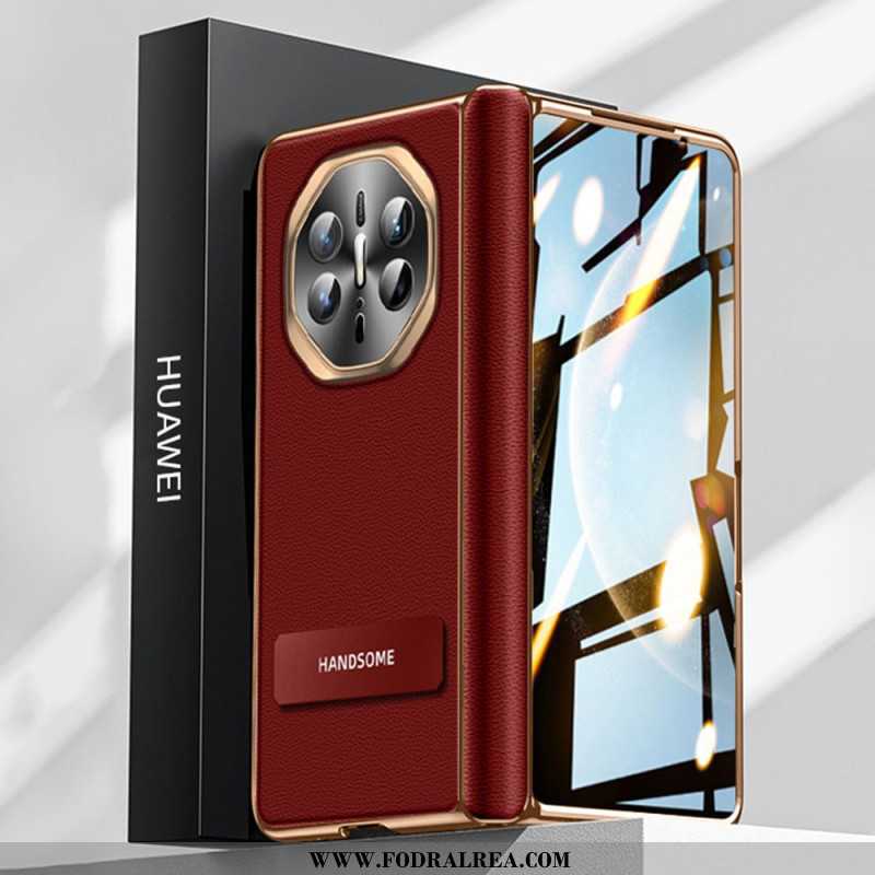 Skal Huawei Mate X6 Texturerat Konstläder Med Skärmskydd