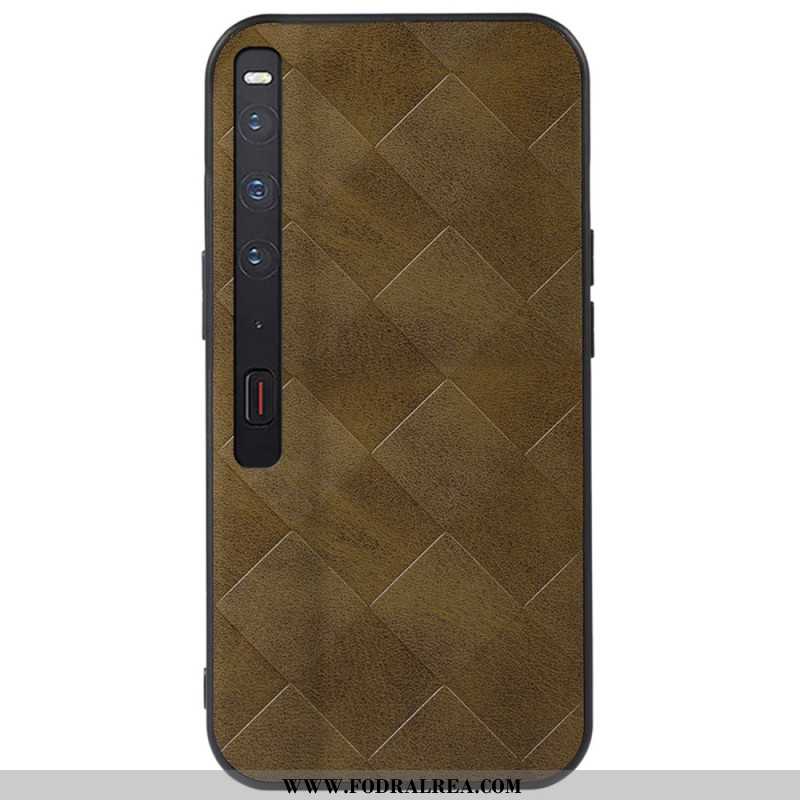 Skal Huawei Mate XS 2 Rutigt Mönster I Konstläder