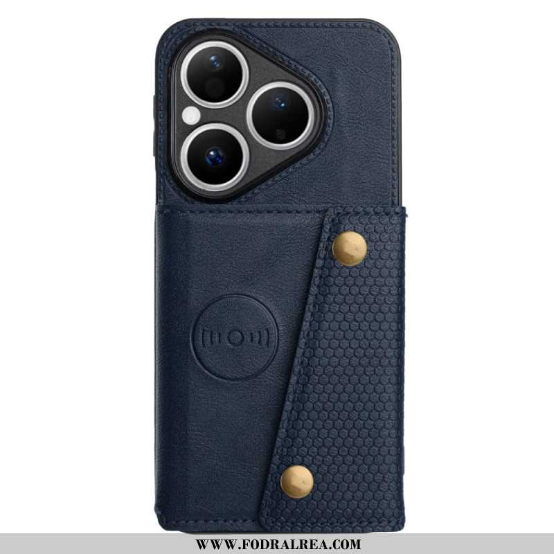 Skal Huawei Pura 80 Telefonfodral Lädereffekt Korthållare