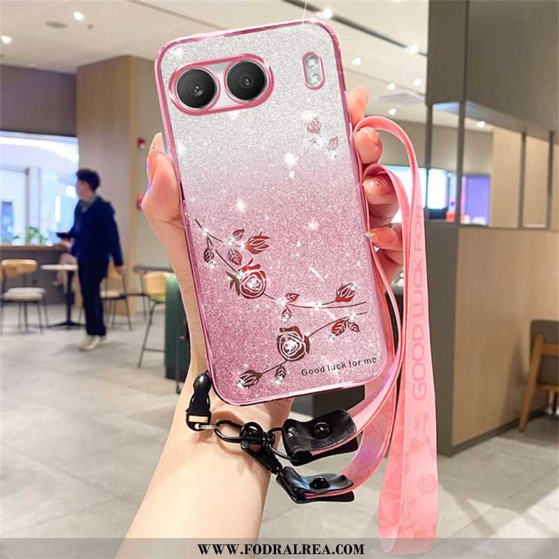 Skal Oneplus Nord 4 Strassstenar Och Paljetter Med Snodd