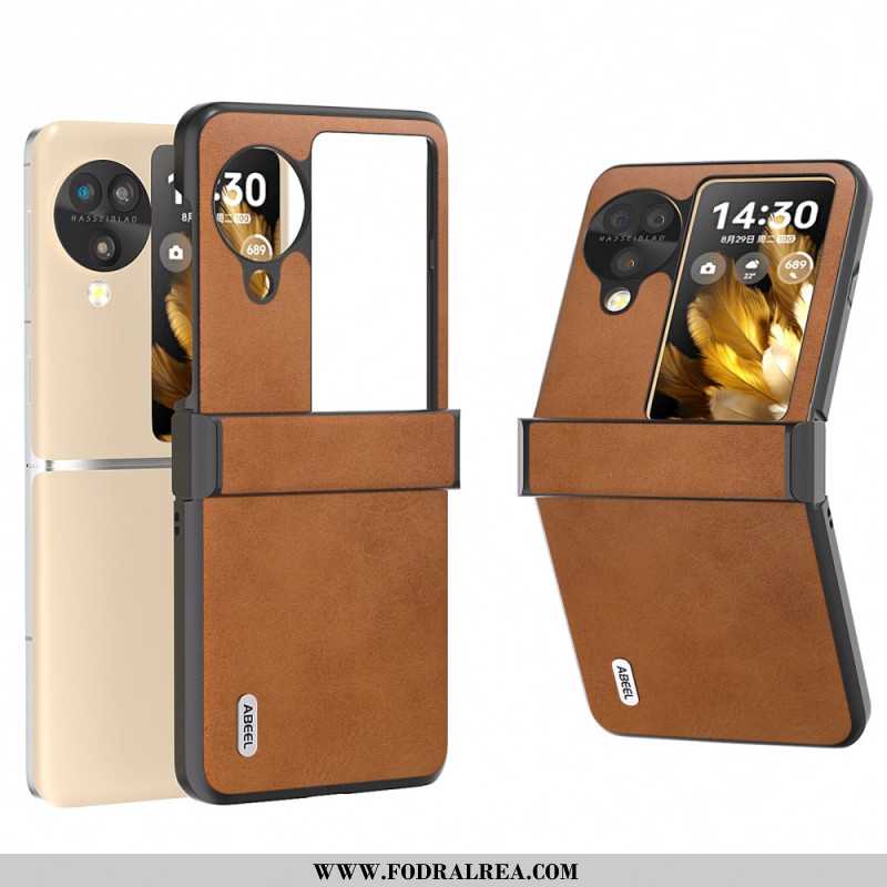 Skal Oppo Find N3 Flip Abeel Lädereffekt