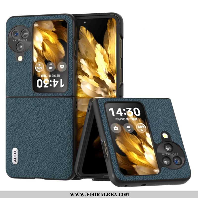 Skal Oppo Find N3 Flip Litchi Lädereffekt Abeel