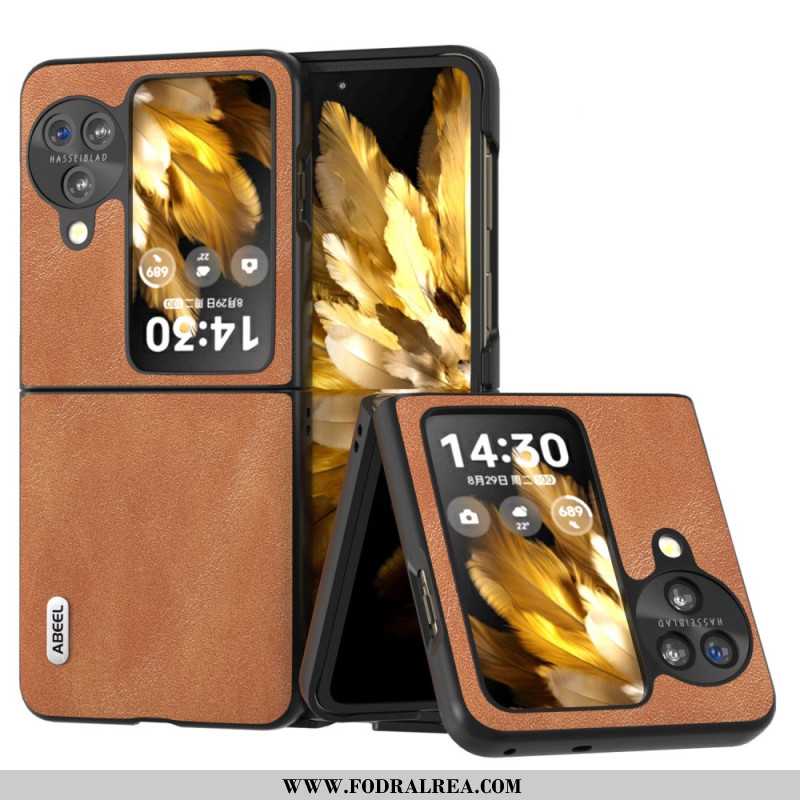 Skal Oppo Find N3 Flip Telefonfodral Abeel Läderstil