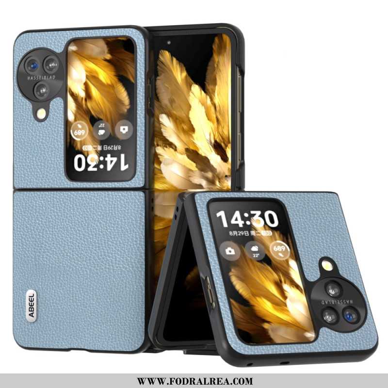 Skal Oppo Find N3 Flip Telefonfodral Litchi Konstläder Abeel