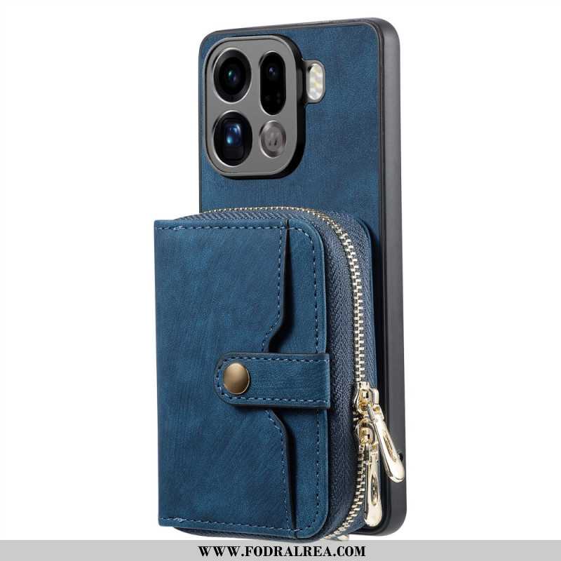 Skal Oppo Find X9 Pro 5g Korthållare Med Dragkedja Och Axelrem