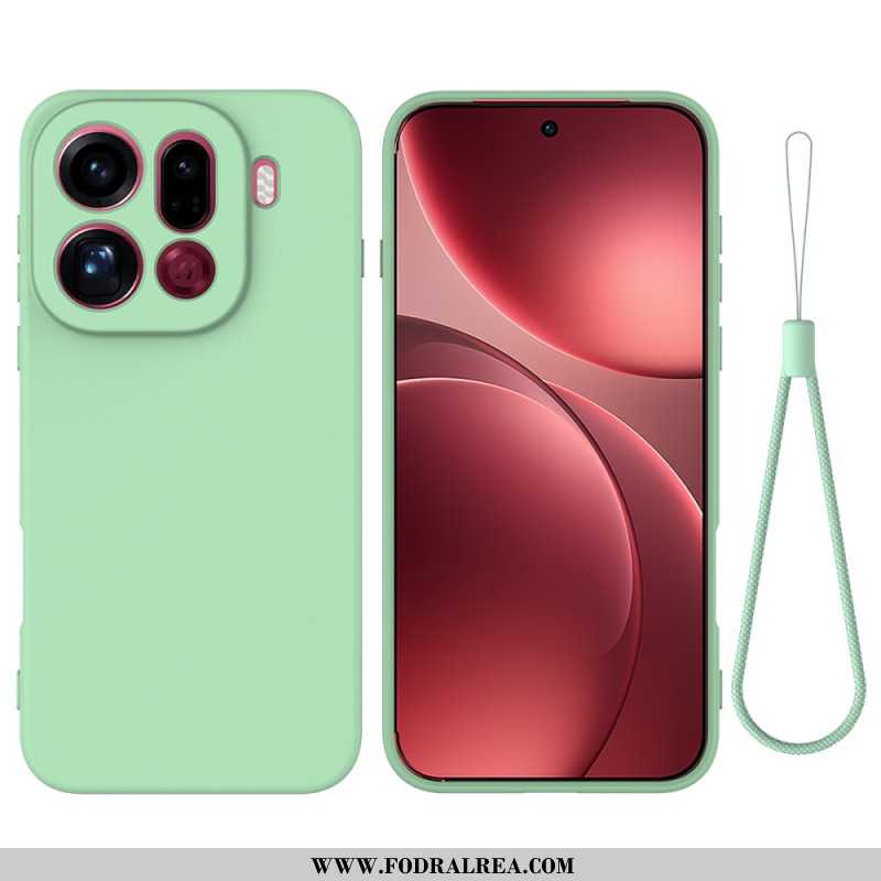 Skal Oppo Find X9 Pro 5g Telefonfodral Flytande Silikonrem